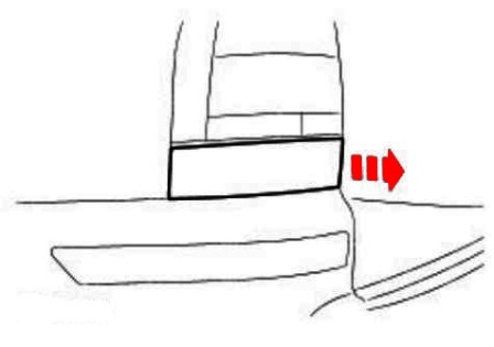 diagram of rear bumper Ford Galaxy (2000-2006)